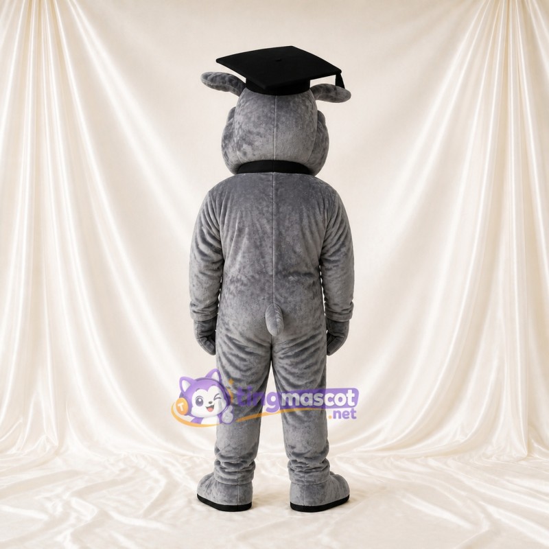 Bulldog Graduate Mascot Costume Full Body for Adults Universities