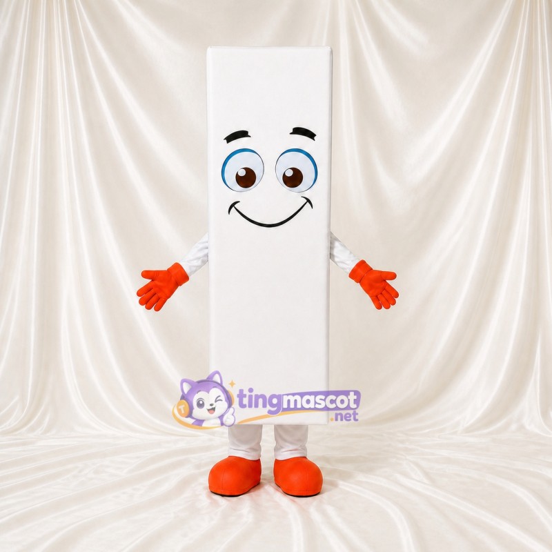 Rectangle Character Mascot Costume Full Body for Adults Trade Shows