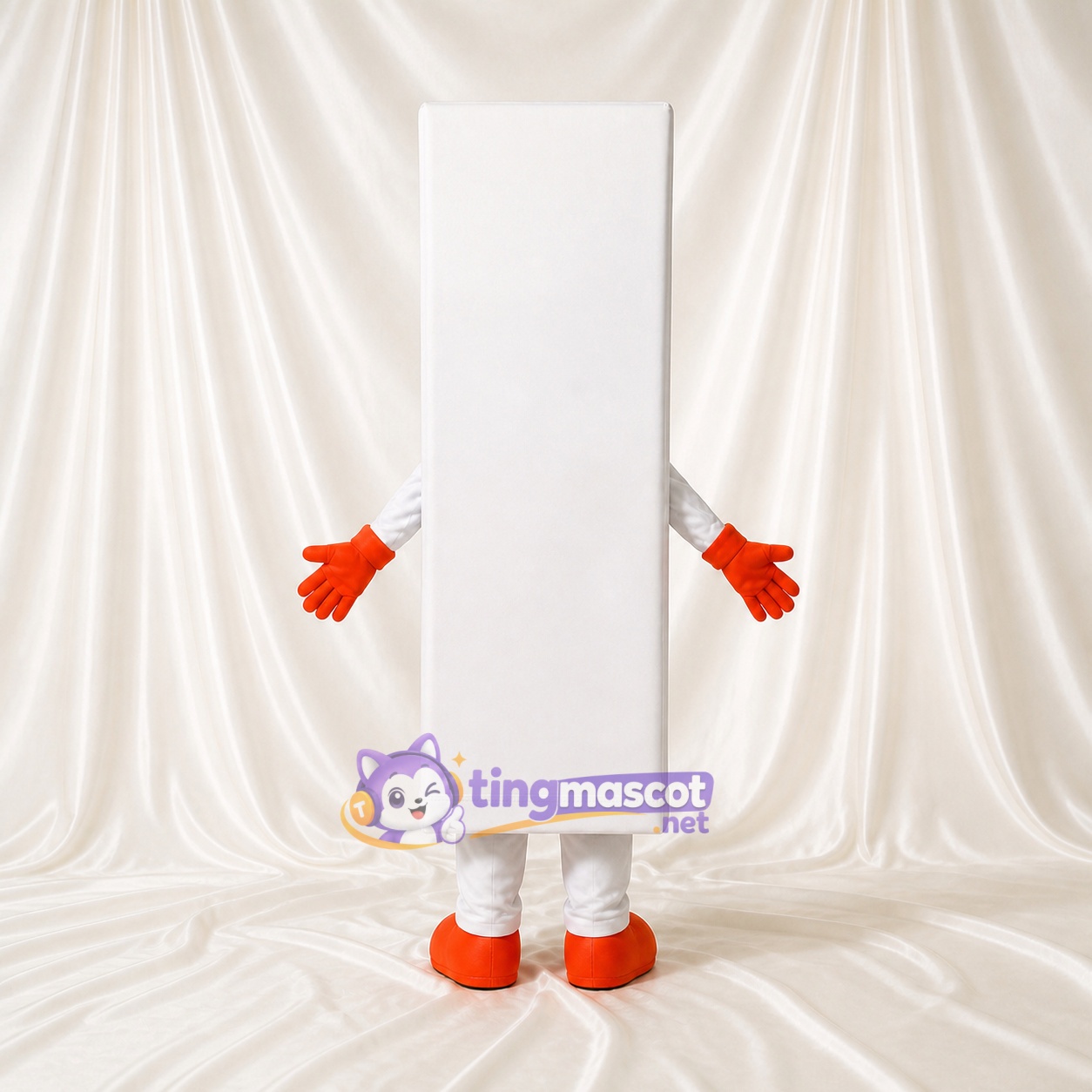 Rectangle Character Mascot Costume Full Body for Adults Trade Shows Rectangle Character Mascot Costume Full Body for Adults Trade Shows