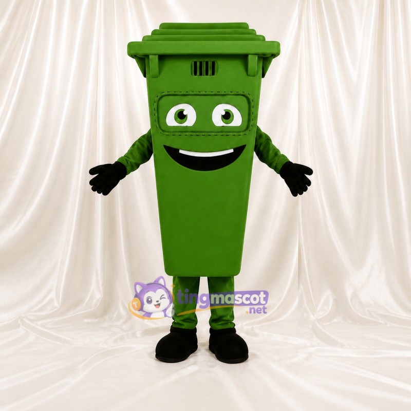 Recycling Bin Mascot Costume Full Body for Adults School Events