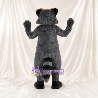 Gray Raccoon Mascot Costume Full Body for Adults School Events