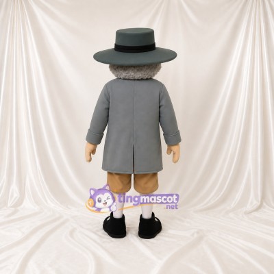 Historical Gentleman Mascot Costume Full Body for Adults Museums