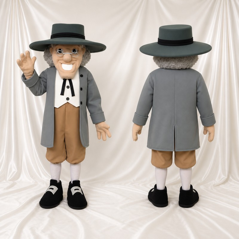 Historical Gentleman Mascot Costume Full Body for Adults Museums