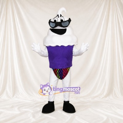 Ice Cream Cup Mascot Costume Full Body for Adults Events