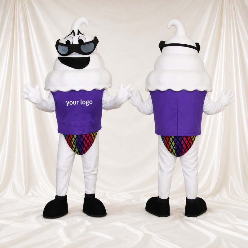 Ice Cream Cup Mascot Costume Full Body for Adults Events