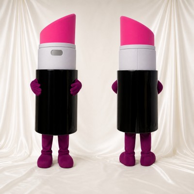 Lipstick Mascot Costume Full Body for Adults Promotions