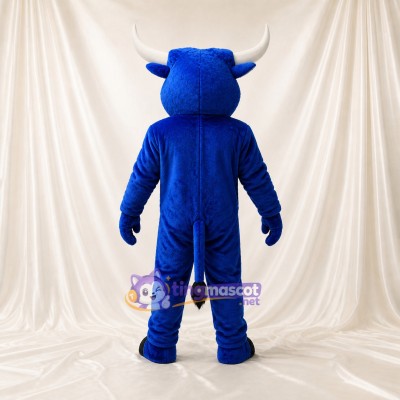 Taureau bleu royal Costume de mascotte intégral pour adultes Événements sportifs