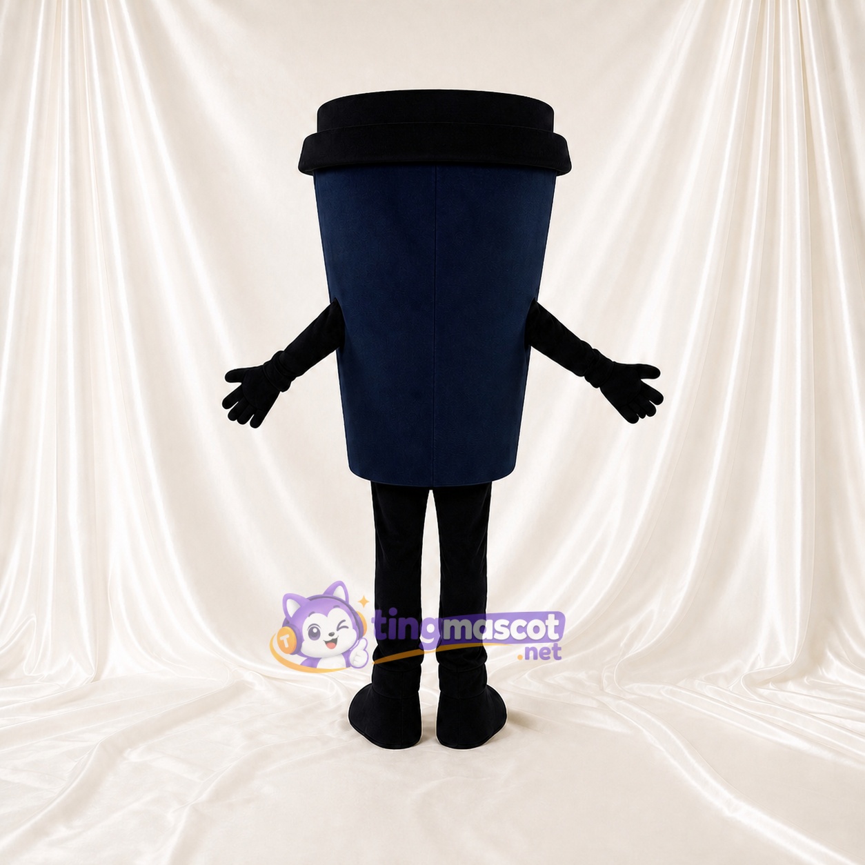 Travel Cup Mascot Costume Full Body for Adults Food Events Travel Cup Mascot Costume Full Body for Adults Food Events