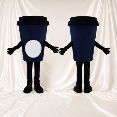Travel Cup Mascot Costume Full Body for Adults Food Events