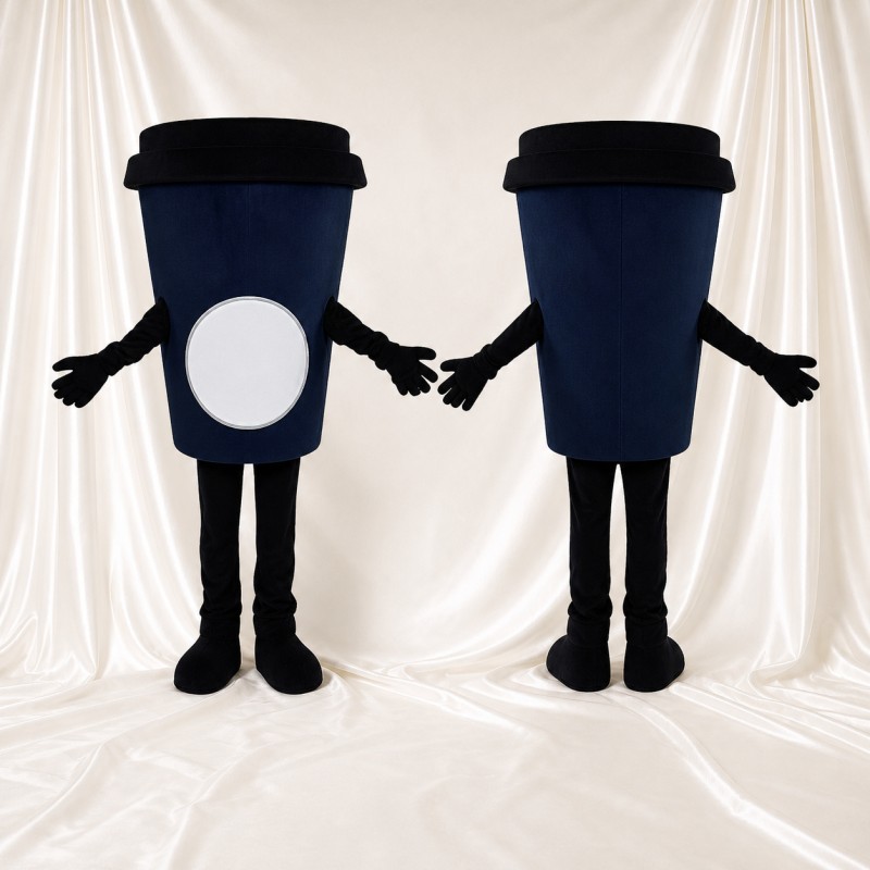 Travel Cup Mascot Costume Full Body for Adults Food Events