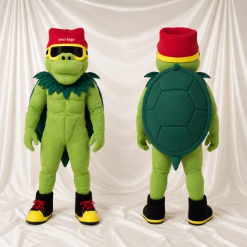 Shell Back Turtle Mascot Costume Full Body for Adults School Events