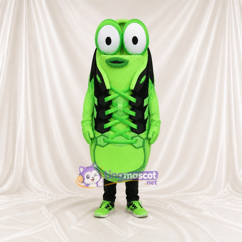 Neon Athletic Shoe Mascot Costume Full Body for Adults Sports Events