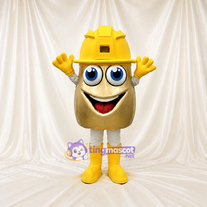 Construction Helmet Mascot Costume Full Body for Adults Events