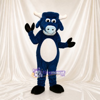 Taureau Bleu Marine Costume de mascotte intégral pour adultes Événements sportifs