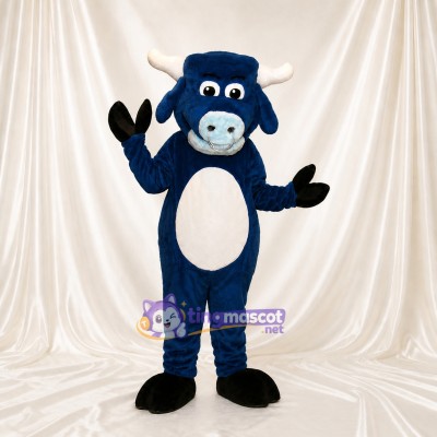 Navy Bull Mascot Costume Full Body for Adults Sports Events