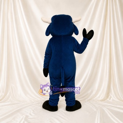Navy Bull Mascot Costume Full Body for Adults Sports Events