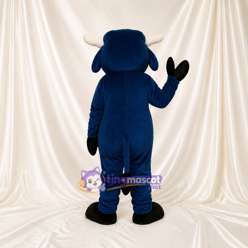 Navy Bull Mascot Costume Full Body for Adults Sports Events