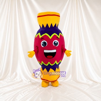 Decorative Vase Mascot Costume Full Body for Adults Stage Events