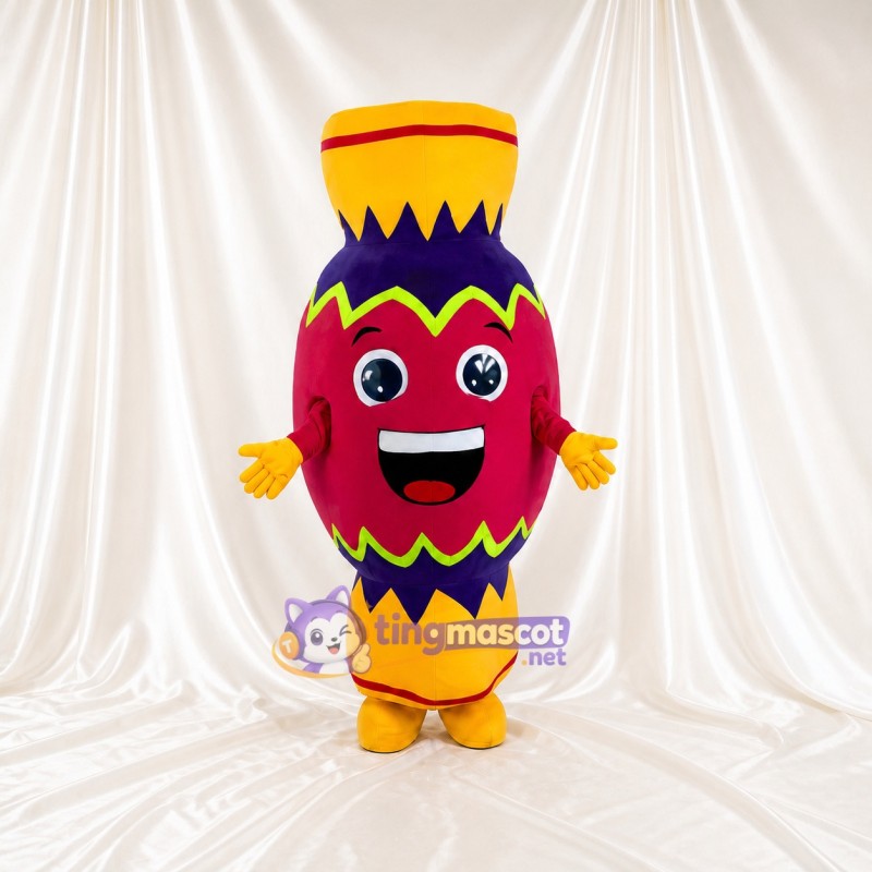 Decorative Vase Mascot Costume Full Body for Adults Stage Events