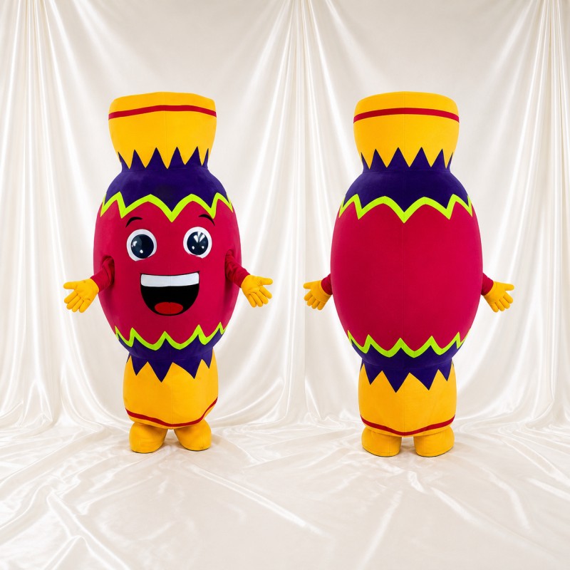 Decorative Vase Mascot Costume Full Body for Adults Stage Events