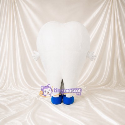 Molar Silhouette Tooth Mascot Costume Full Body for Adults School Events