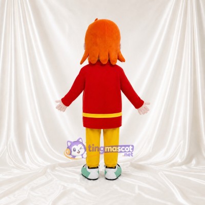Young Woman Mascot Costume Full Body for Adults School Events
