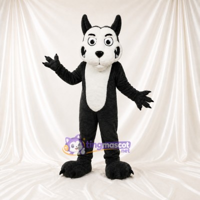 High Pointed Dog Mascot Costume Full Body for Adults Sports Events
