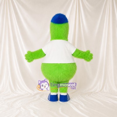 Lime Blue Bird Mascot Costume Full Body for Adults Sports Events