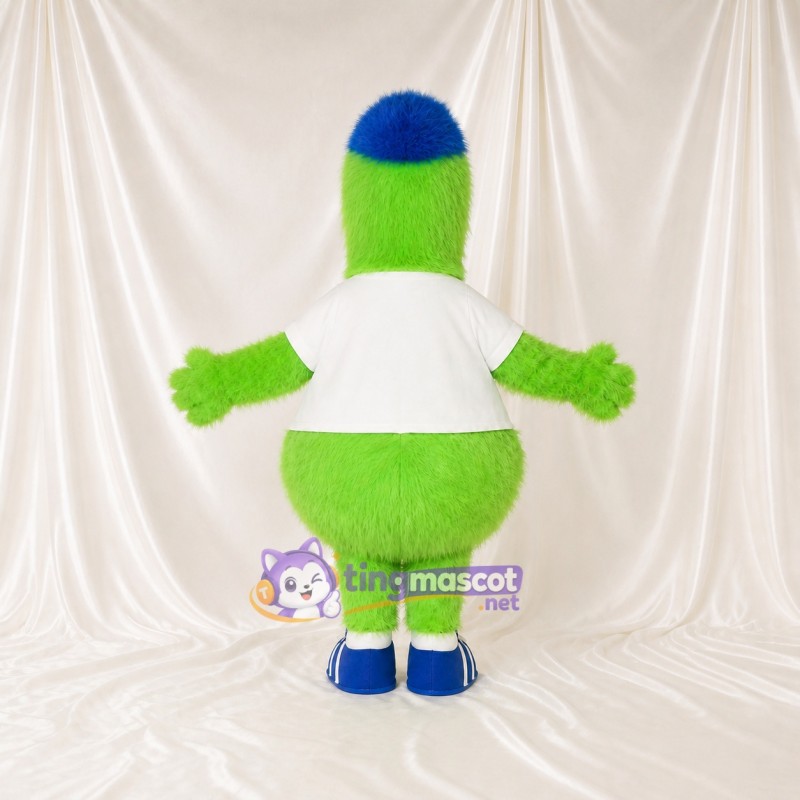Lime Blue Bird Mascot Costume Full Body for Adults Sports Events
