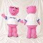Rosa Schwein Maskottchenkostüm Ganzkörper für Erwachsene Gastronomieveranstaltungen