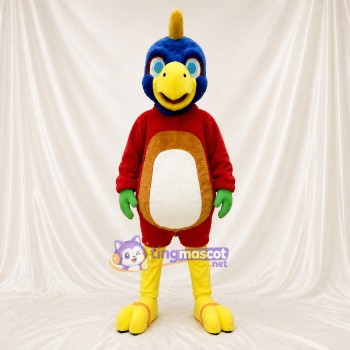 Red Parrot Mascot Costume Full Body for Adults Zoos