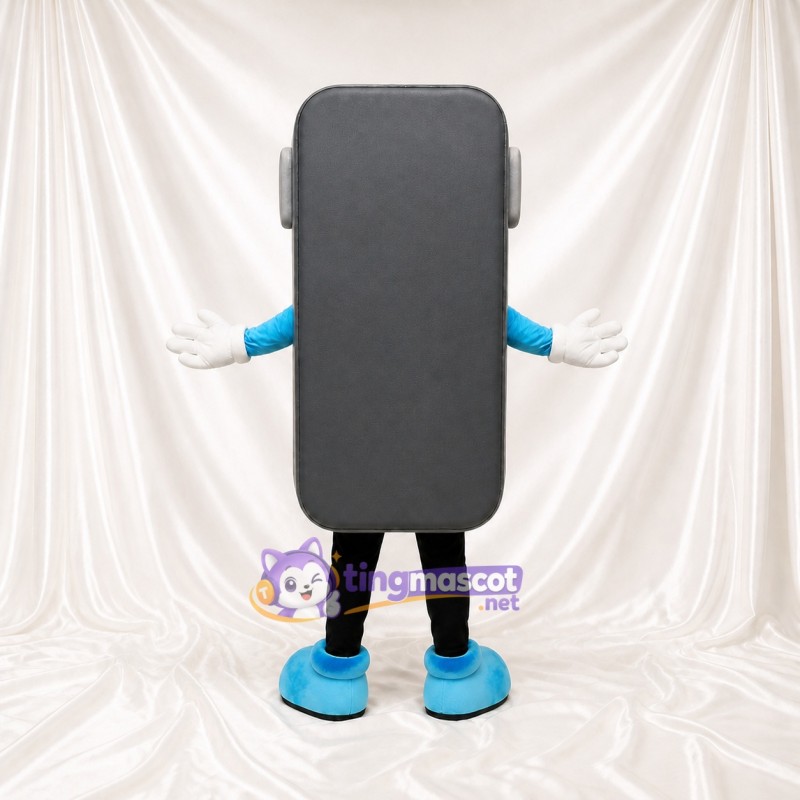 Black Smartphone Mascot Costume Full Body for Adults Tech Events
