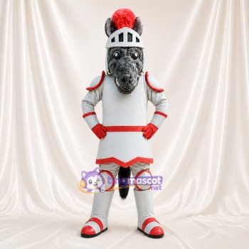 Chevalier Cheval Costume de mascotte intégral pour adultes Musées