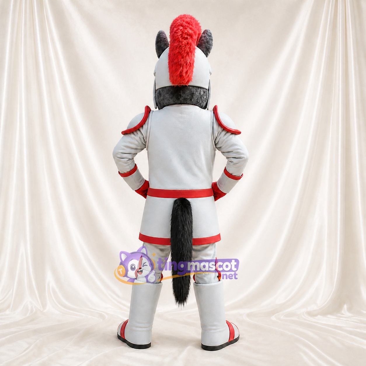Chevalier Cheval Costume de mascotte intégral pour adultes Musées Chevalier Cheval Costume de mascotte intégral pour adultes Musées