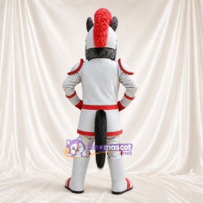 Chevalier Cheval Costume de mascotte intégral pour adultes Musées