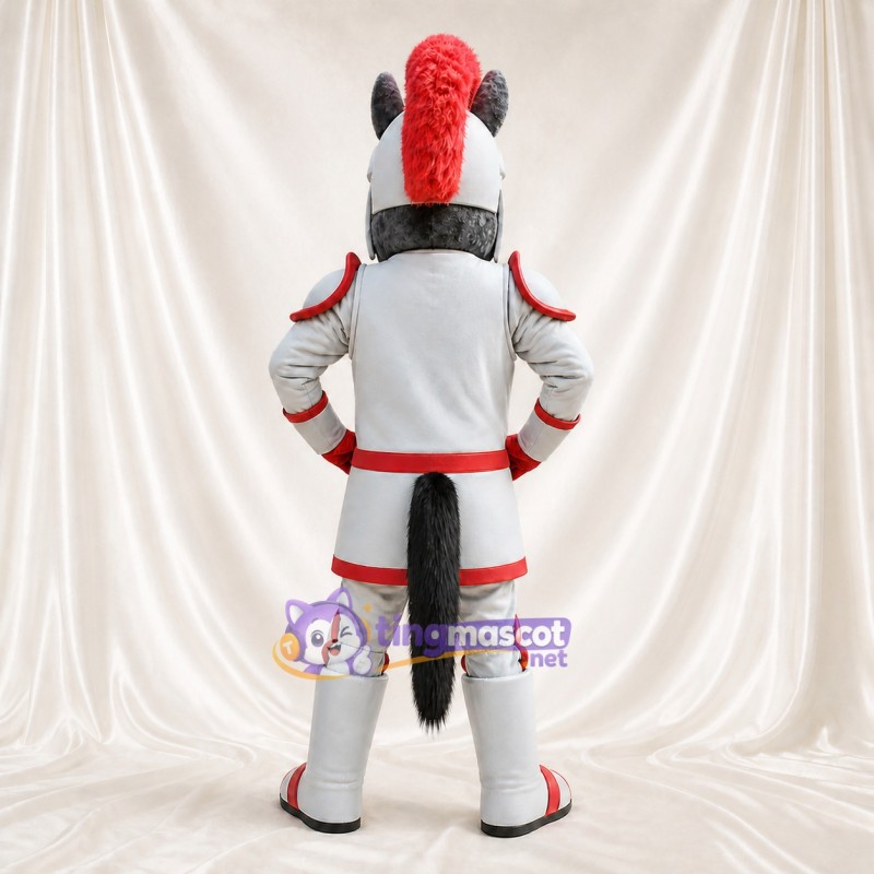 Chevalier Cheval Costume de mascotte intégral pour adultes Musées