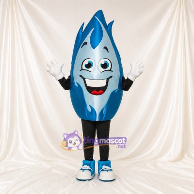 Gas Flame Mascot Costume Full Body for Adults Trade Shows