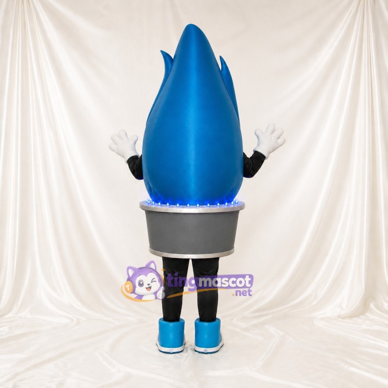 Gas Flame Mascot Costume Full Body for Adults Trade Shows