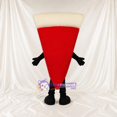 Red Pizza Slice Mascot Costume Full Body for Adults Food Events