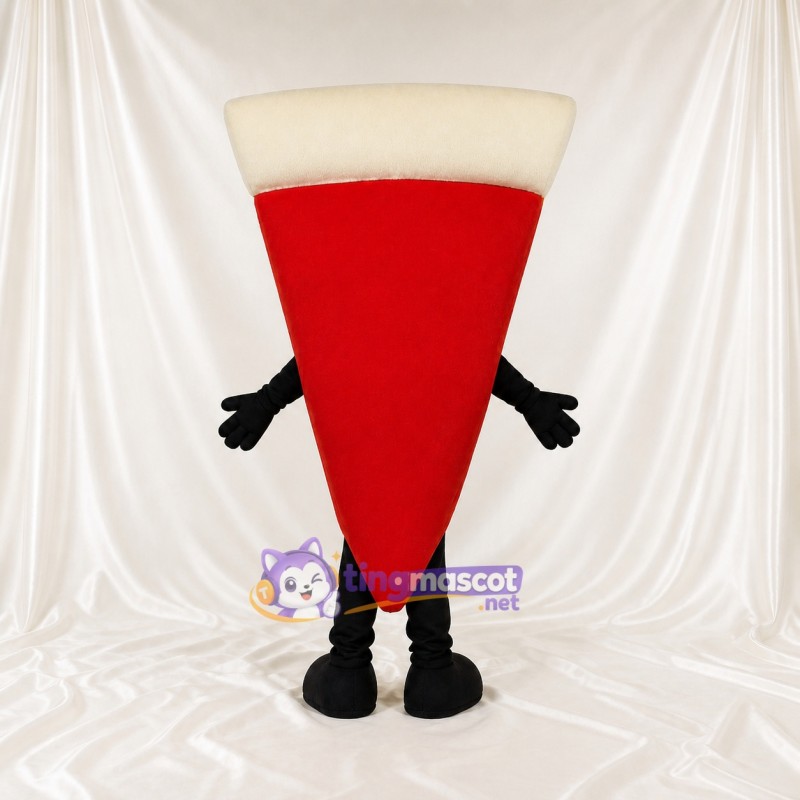 Red Pizza Slice Mascot Costume Full Body for Adults Food Events