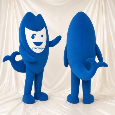 Blue Shark Mascot Costume Full Body for Adults Aquariums