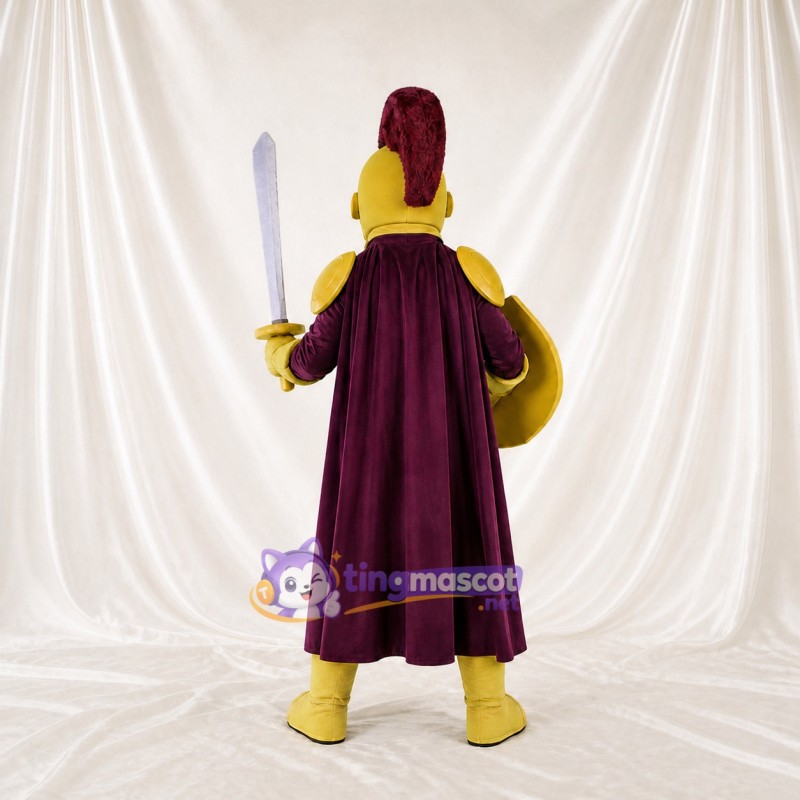 Helmet Sword Ancient Warrior Mascot Costume Full Body for Adults Museums