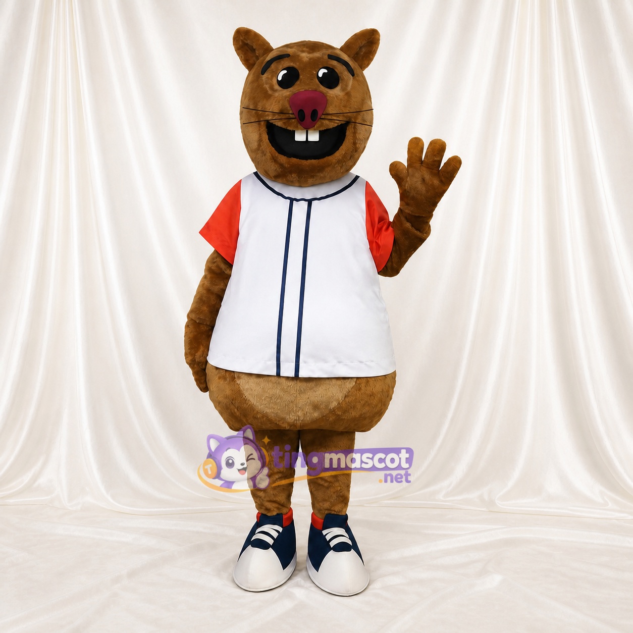 Beaver Mascot Costume Full Body for Adults Sports Events Beaver Mascot Costume Full Body for Adults Sports Events