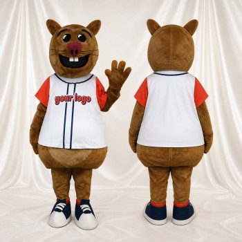 Beaver Mascot Costume Full Body for Adults Sports Events
