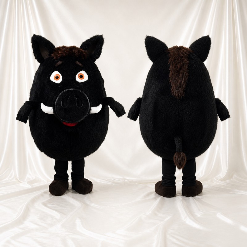 Wild Boar Mascot Costume Full Body for Adults School Events