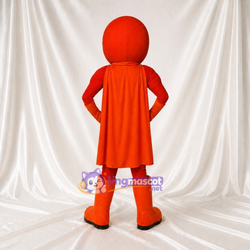 Red Superhero Mascot Costume Full Body for Adults Charity Events