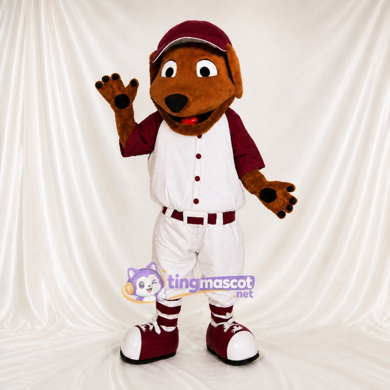 Baseball Uniform Dog Mascot Costume Full Body for Adults Sports Events