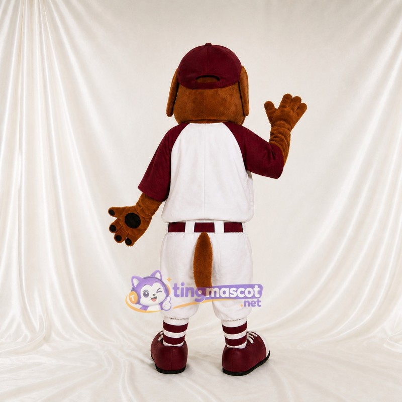 Baseball Uniform Dog Mascot Costume Full Body for Adults Sports Events