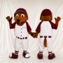Baseball Uniform Dog Mascot Costume Full Body for Adults Sports Events