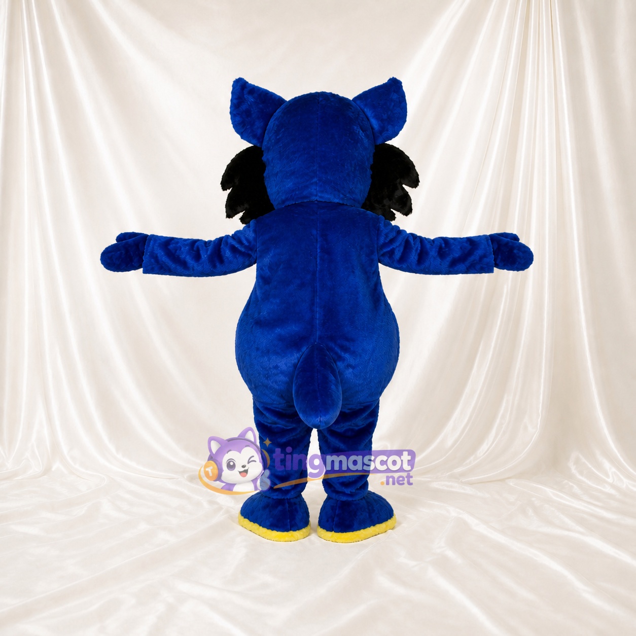 Bright Yellow Cat Mascot Costume Full Body for Adults Sports Events Bright Yellow Cat Mascot Costume Full Body for Adults Sports Events